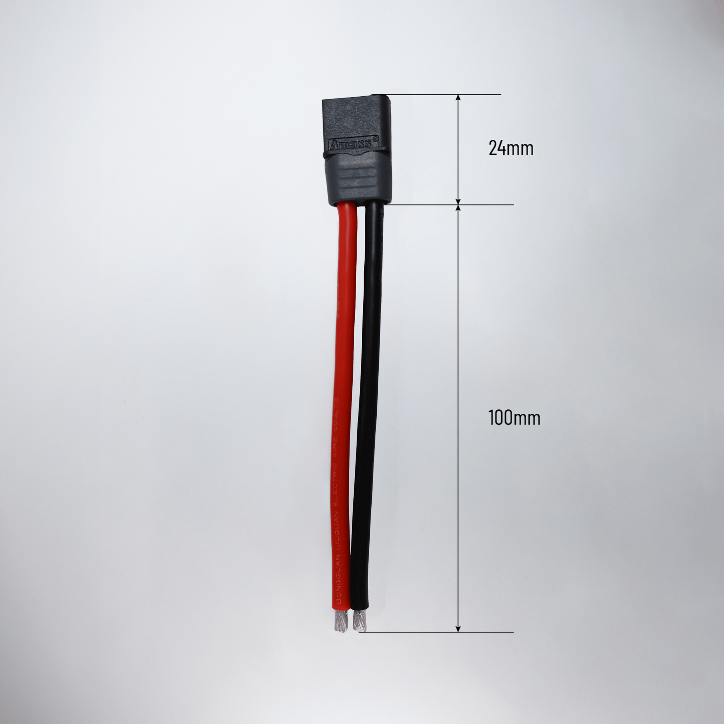 AMASS XT-60 12AWG 10CM Pigtail Cable Connector (Male)