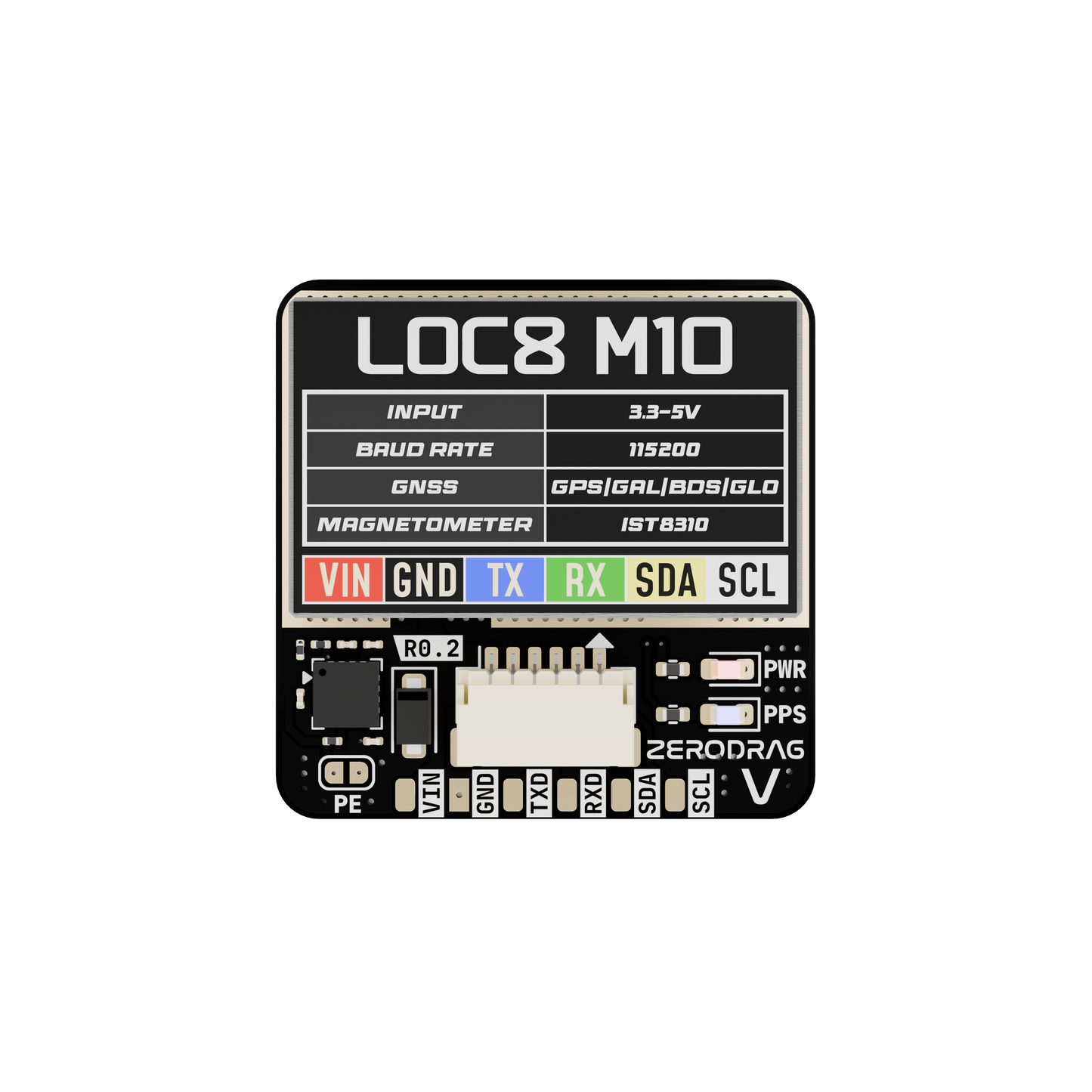 Zerodrag LOC8-M10 GPS Module