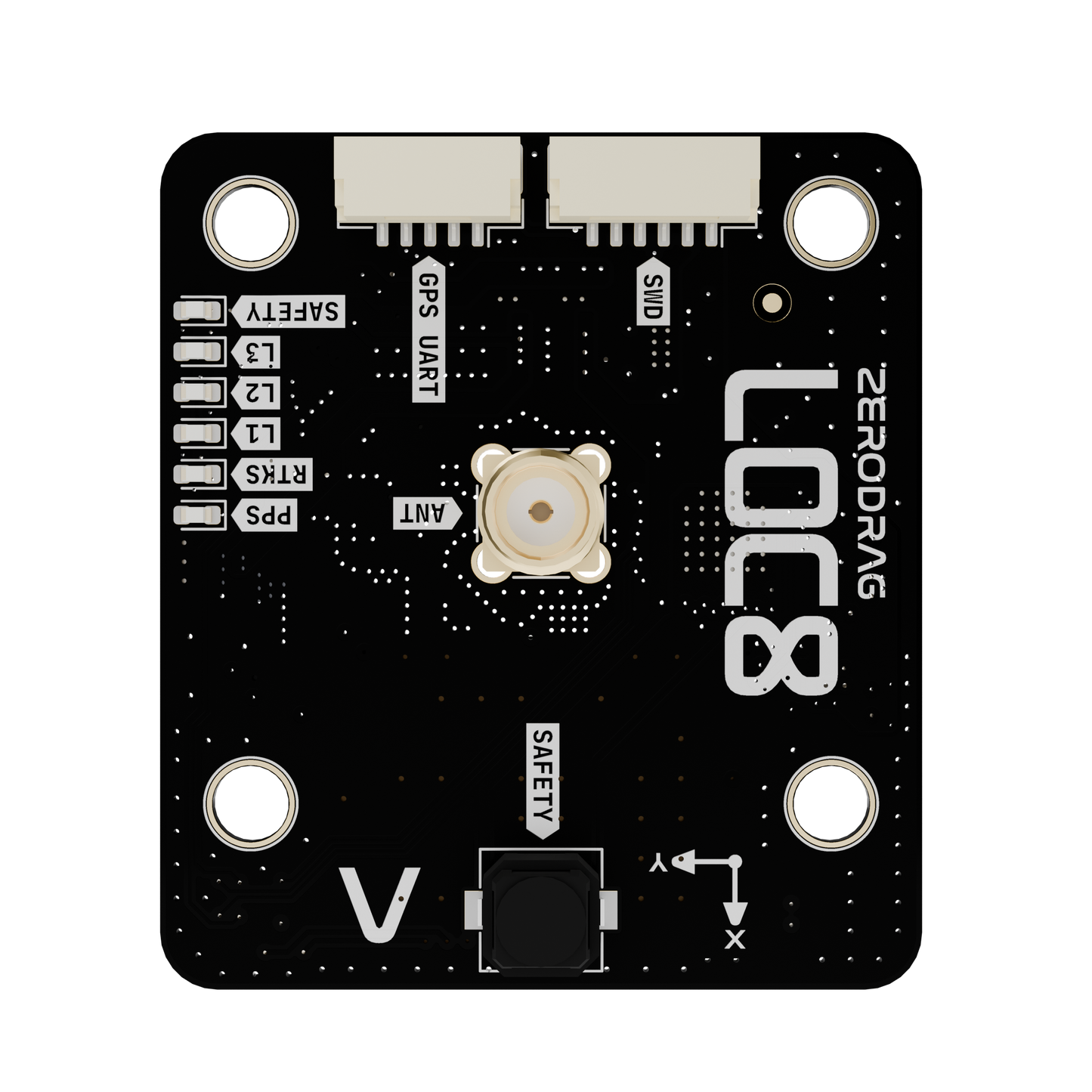 Zerodrag LOC8 DroneCAN RTK GNSS System