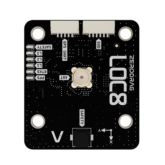 Zerodrag LOC8 DroneCAN RTK GNSS System