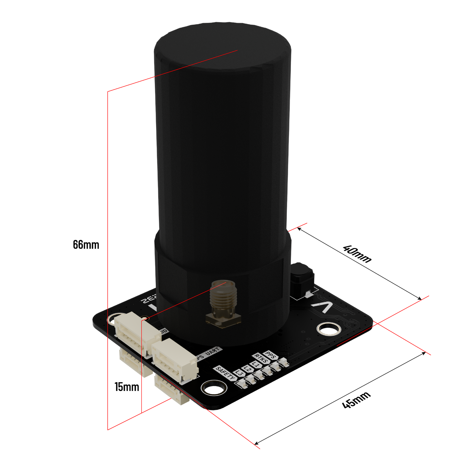 Zerodrag LOC8 DroneCAN RTK GNSS System