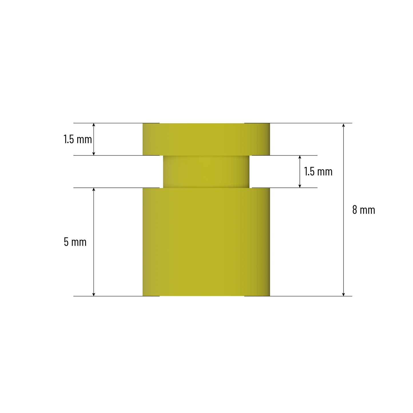 M3 Silicone Grommets-8mm (Pack of 10)